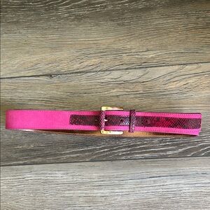 Michael Kors Pink and Gold Belt